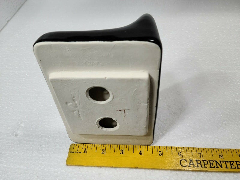 Daltile Black Ceramic Soap Dish Tray Shower Bathtub Vintage Mid Century Modern Vintage Retro - Image 5